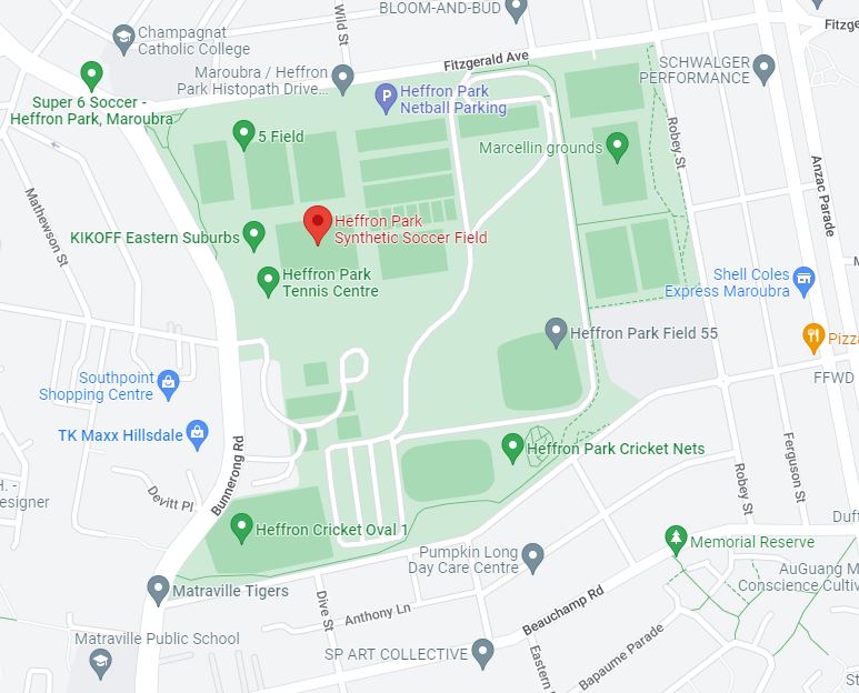 Hefron Park Map